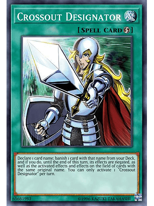 Crossout Designator - MP22-EN265 - Prismatic Secret Rare 1st Edition