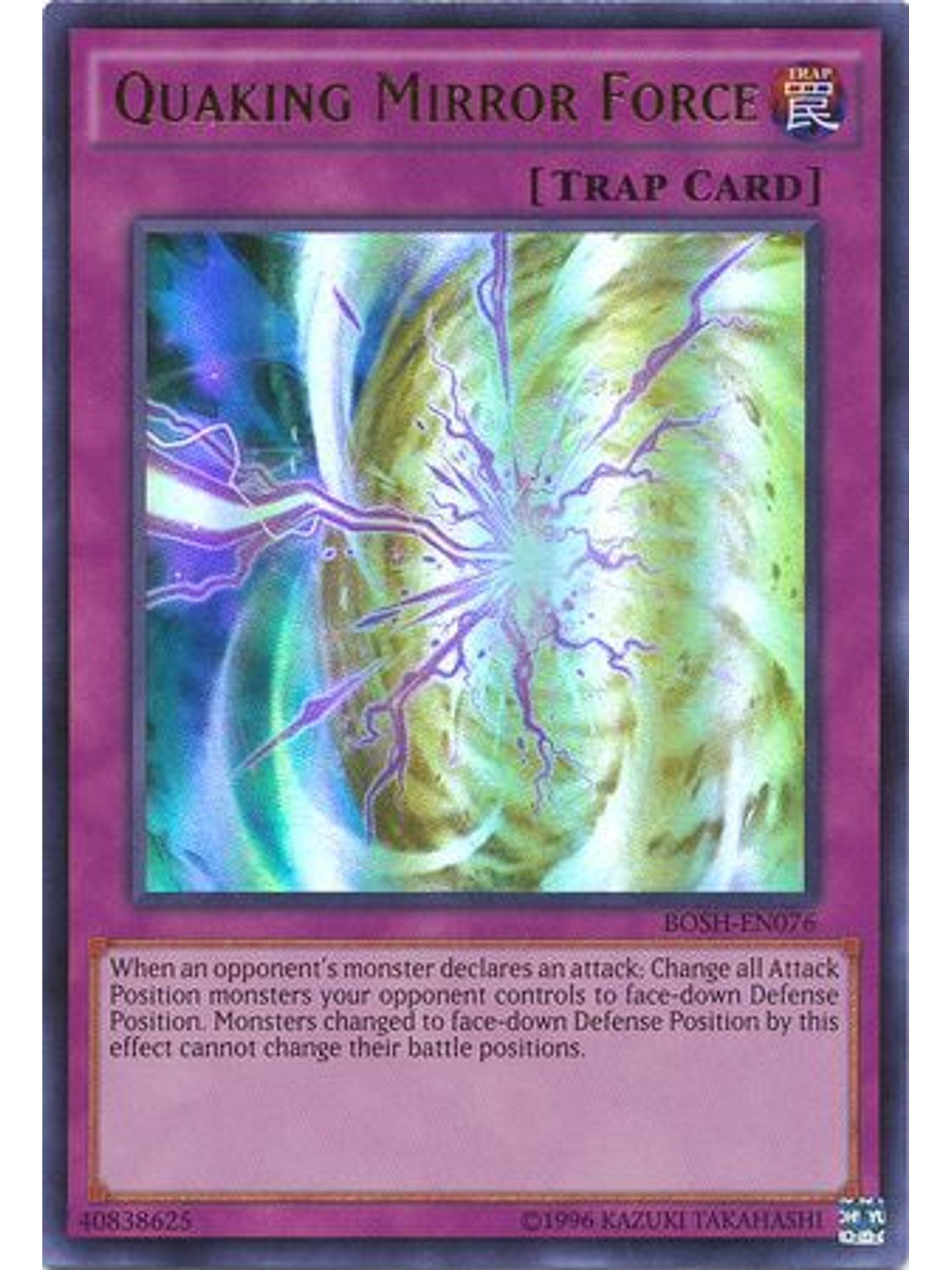 Quaking Mirror Force - BOSH-EN076 - Ultra Rare Unlimited 1