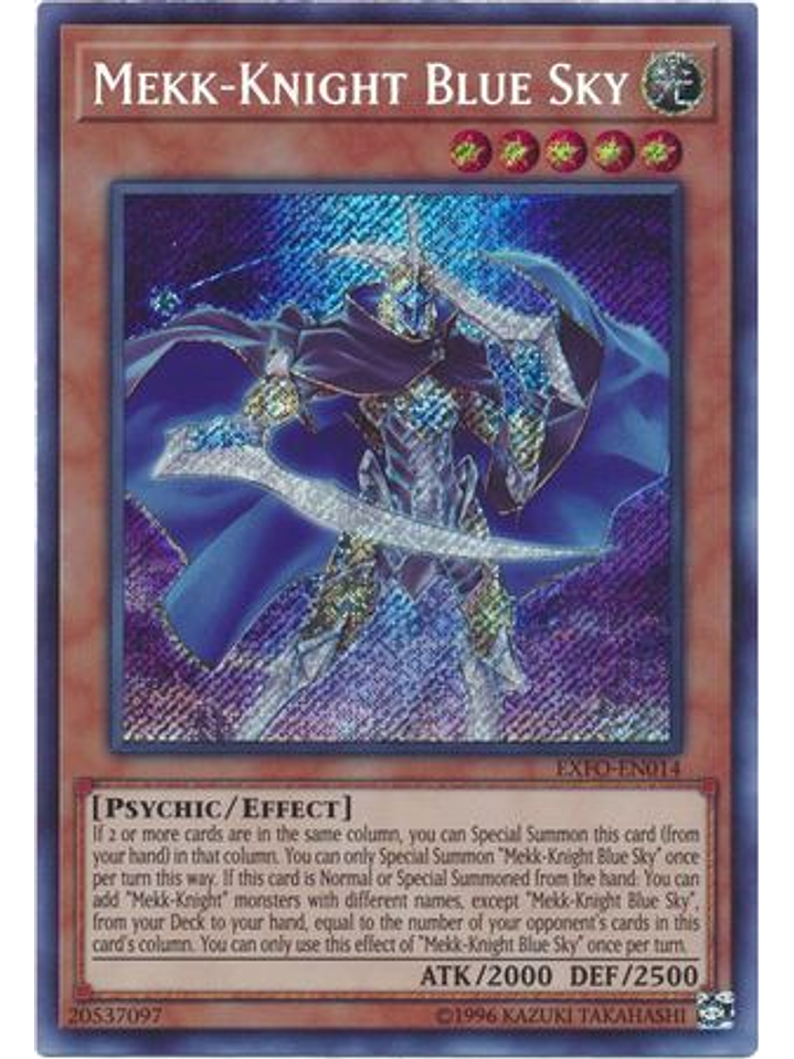 Mekk-Knight Blue Sky - EXFO-EN014 - Secret Rare Unlimited 1