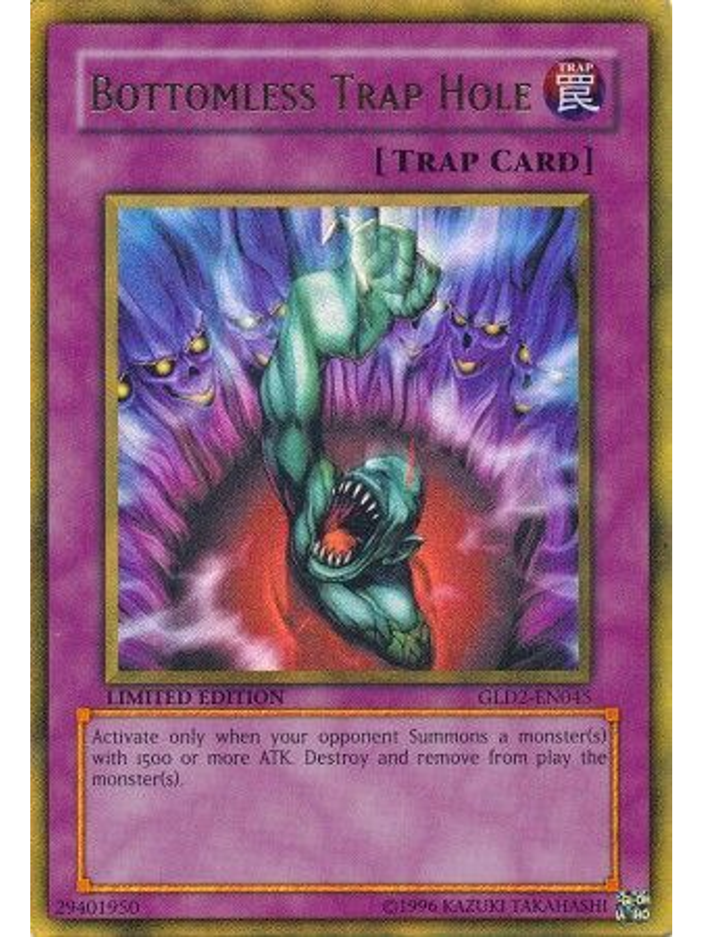 Bottomless Trap Hole - GLD2-EN045 - Gold Rare 1