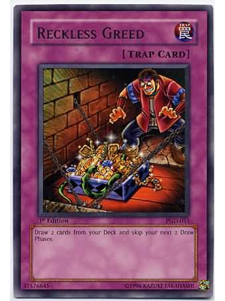 Reckless Greed - PGD-051 - Rare 1st Edition 1