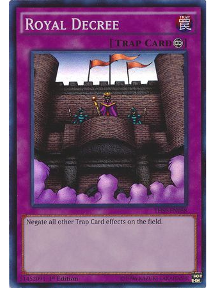 Royal Decree - THSF-EN058 - Super Rare 1st Edition 1
