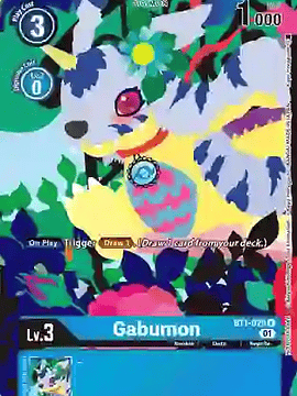 BT1-029 (Alternative Art) Gabumon