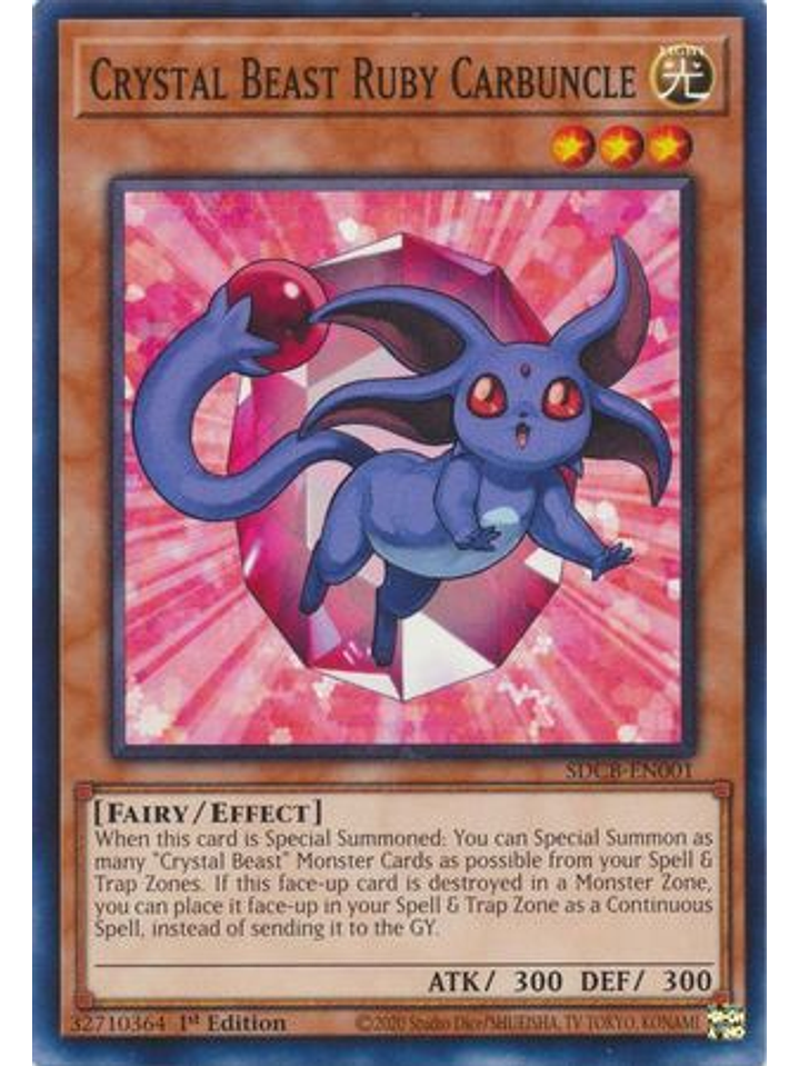 Crystal Beast Ruby Carbuncle - SDCB-EN001 - Common 1st Edition 1