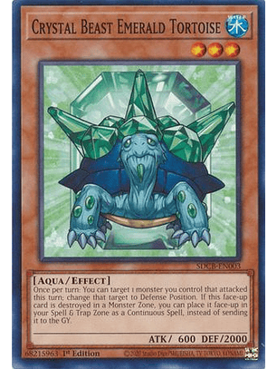 Crystal Beast Emerald Tortoise - SDCB-EN003 - Common 1st Edition