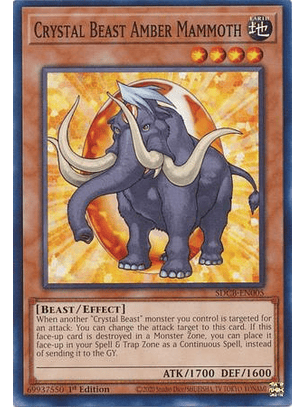 Crystal Beast Amber Mammoth - SDCB-EN005 - Common 1st Edition