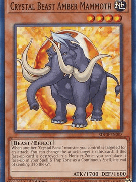 Crystal Beast Amber Mammoth - SDCB-EN005 - Common 1st Edition