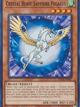 Crystal Beast Sapphire Pegasus - SDCB-EN007 - Common 1st Edition