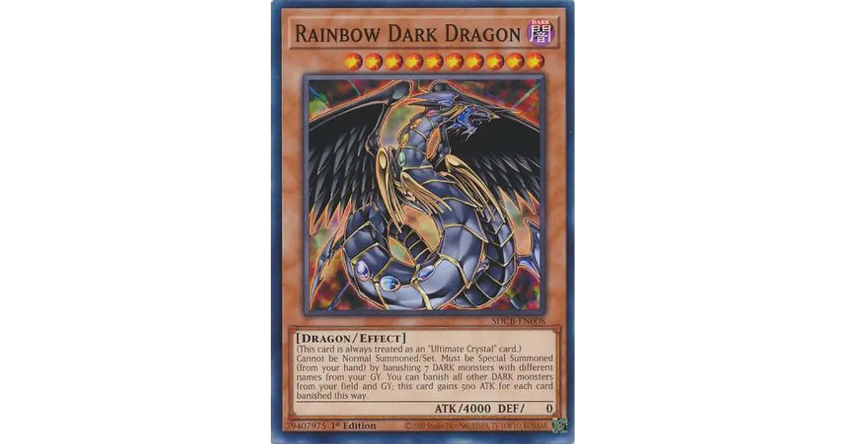 Rainbow Dark Dragon - SDCB-EN008 - Common 1st Edition