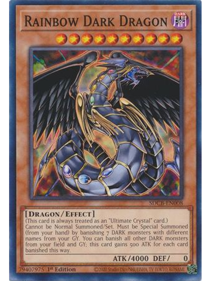Rainbow Dark Dragon - SDCB-EN008 - Common 1st Edition 1