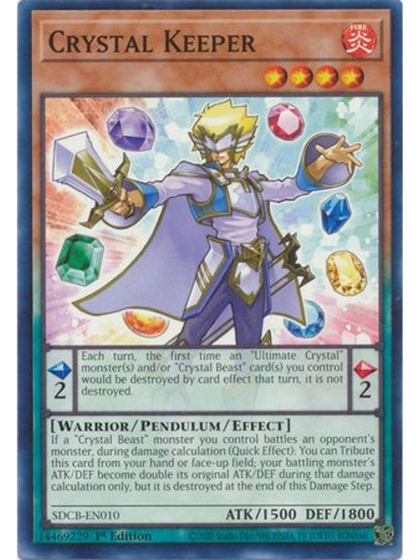 Crystal Keeper - SDCB-EN010 - Common 1st Edition 1