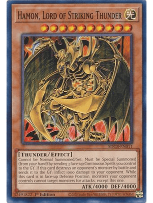 Hamon, Lord of Striking Thunder - SDCB-EN011 - Common 1st Edition
