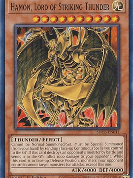 Hamon, Lord of Striking Thunder - SDCB-EN011 - Common 1st Edition