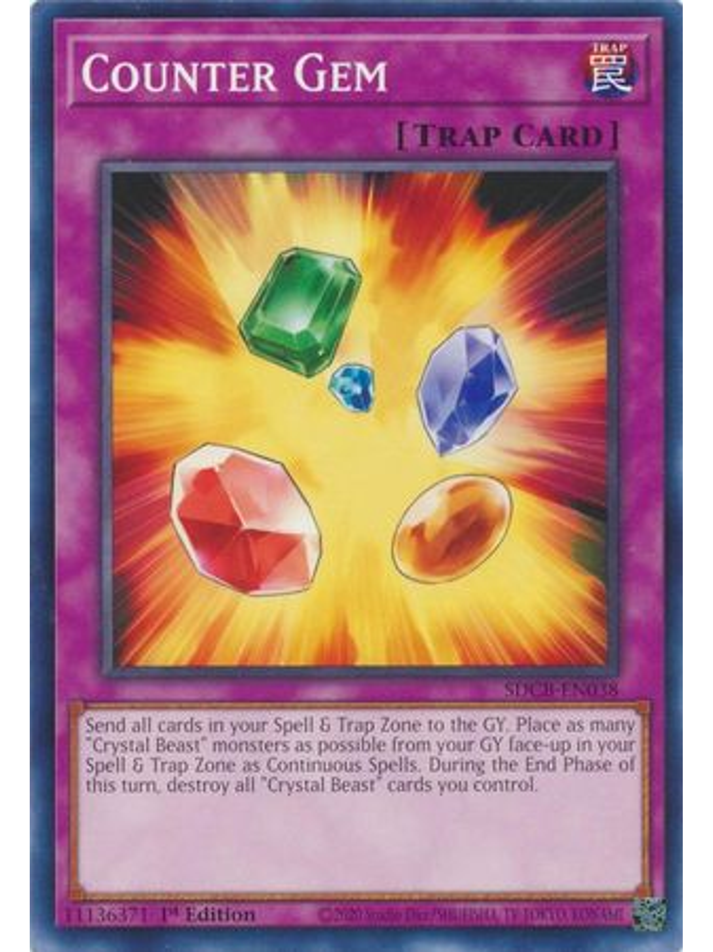 Counter Gem - SDCB-EN038 - Common 1st Edition 1