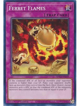 Ferret Flames - SDCB-EN039 - Common 1st Edition