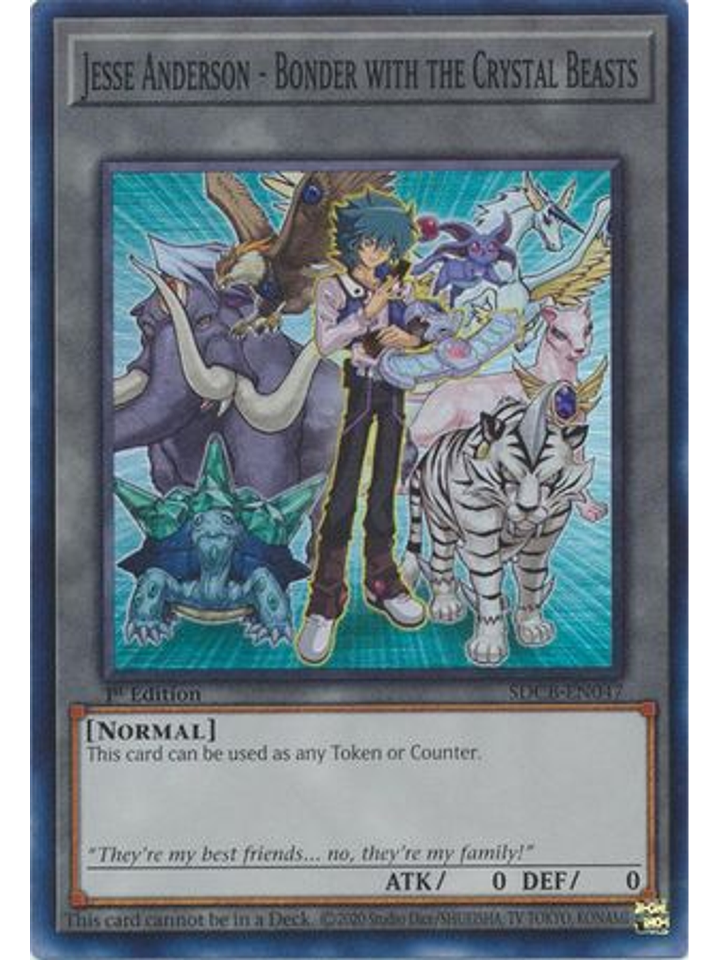 Jesse Anderson - Bonder with the Crystal Beasts - SDCB-EN047 - Super Rare 1st Edition 1