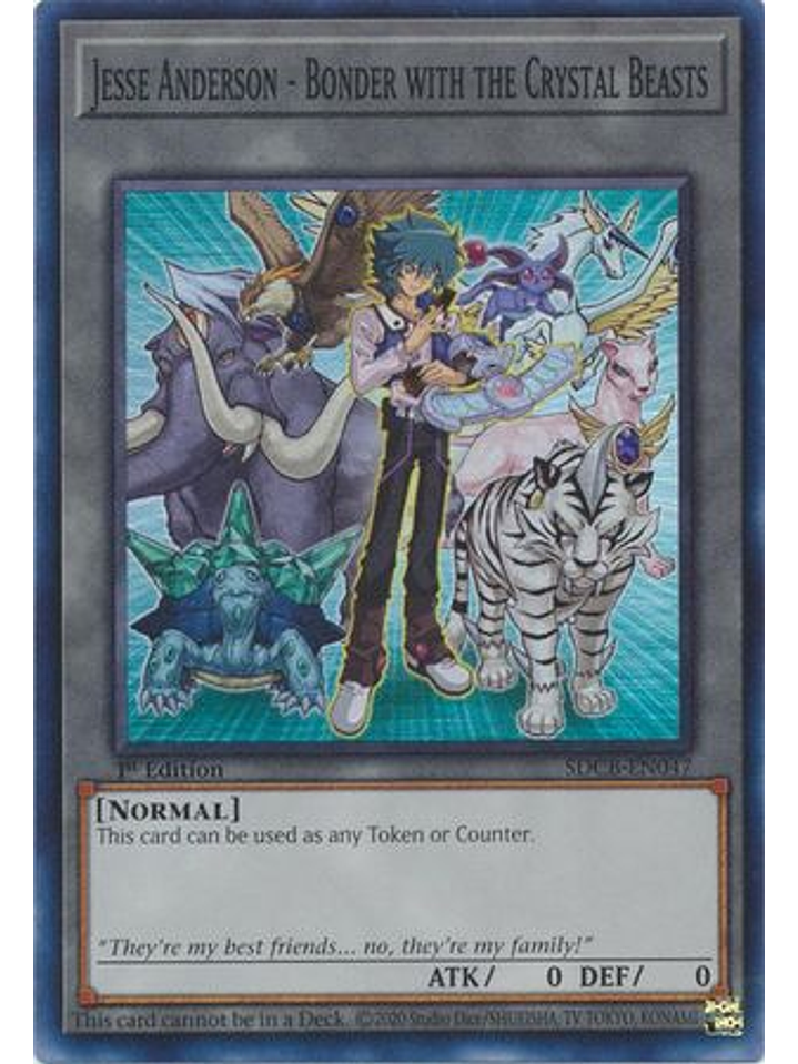 Jesse Anderson - Bonder with the Crystal Beasts - SDCB-EN047 - Super Rare 1st Edition 1