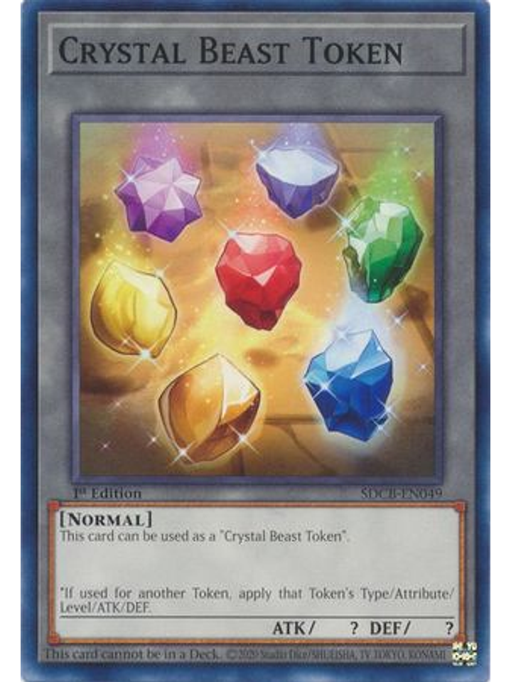 Crystal Beast Token - SDCB-EN049 - Common 1st Edition 1