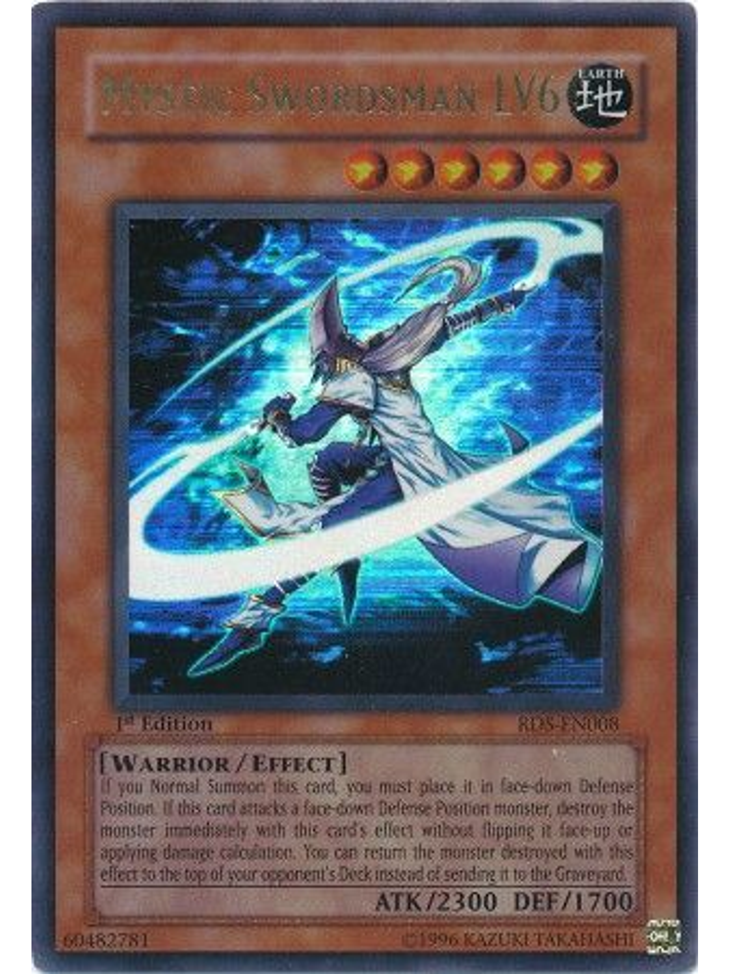 Mystic Swordsman LV6 - RDS-EN008 - Ultra Rare 1st Edition 1