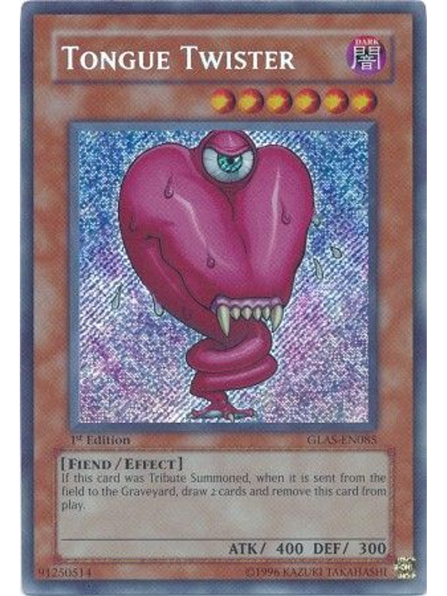 Tongue Twister - GLAS-EN085 - Secret Rare 1st Edition 1