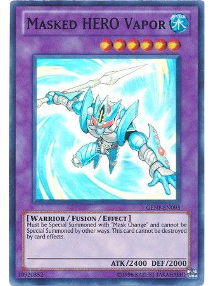 Masked Hero Vapor - GENF-EN095 - Super Rare Unlimited 1