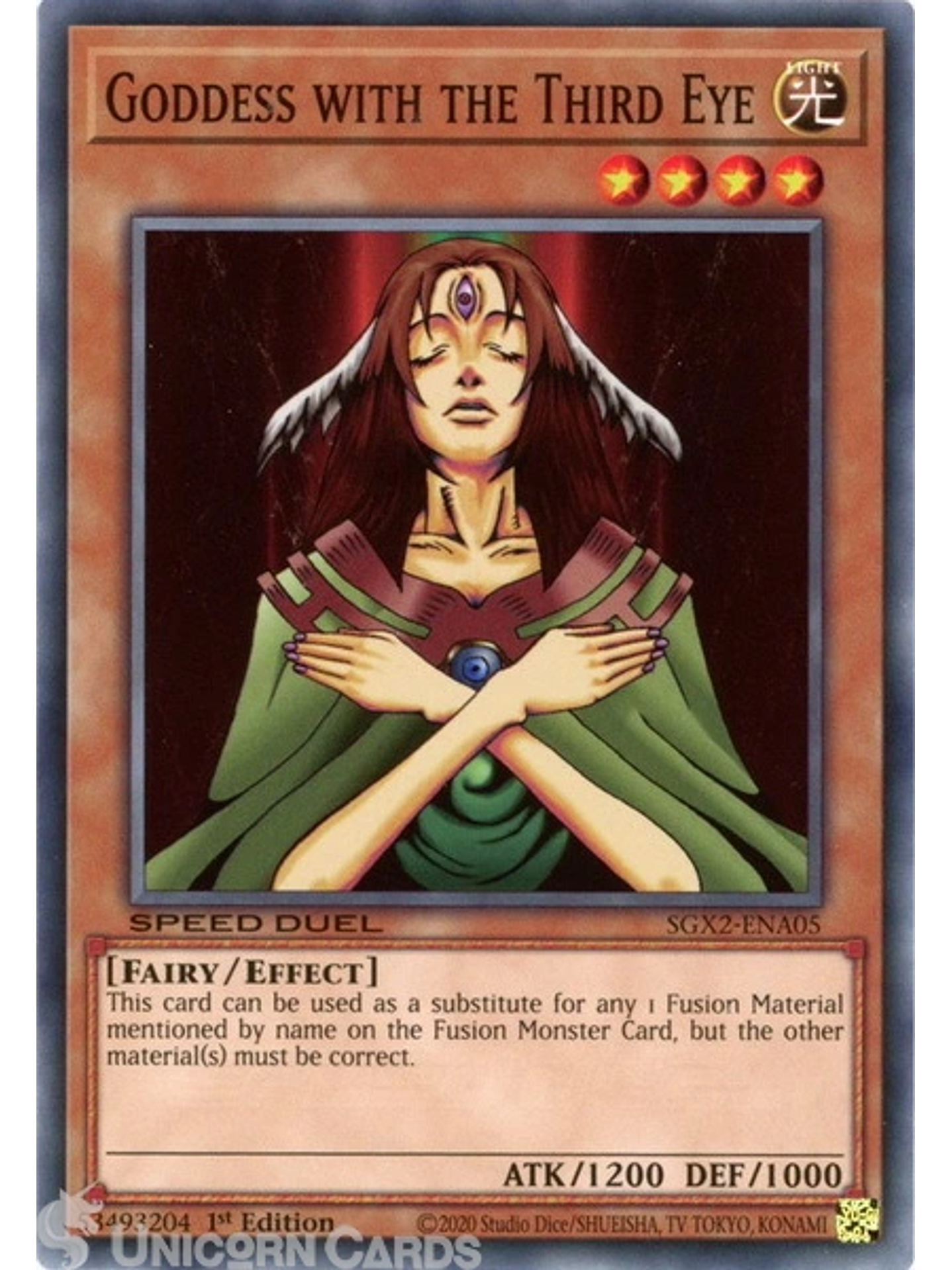 Goddess with the Third Eye - SGX2-ENA05 - Common 1st Edition 1