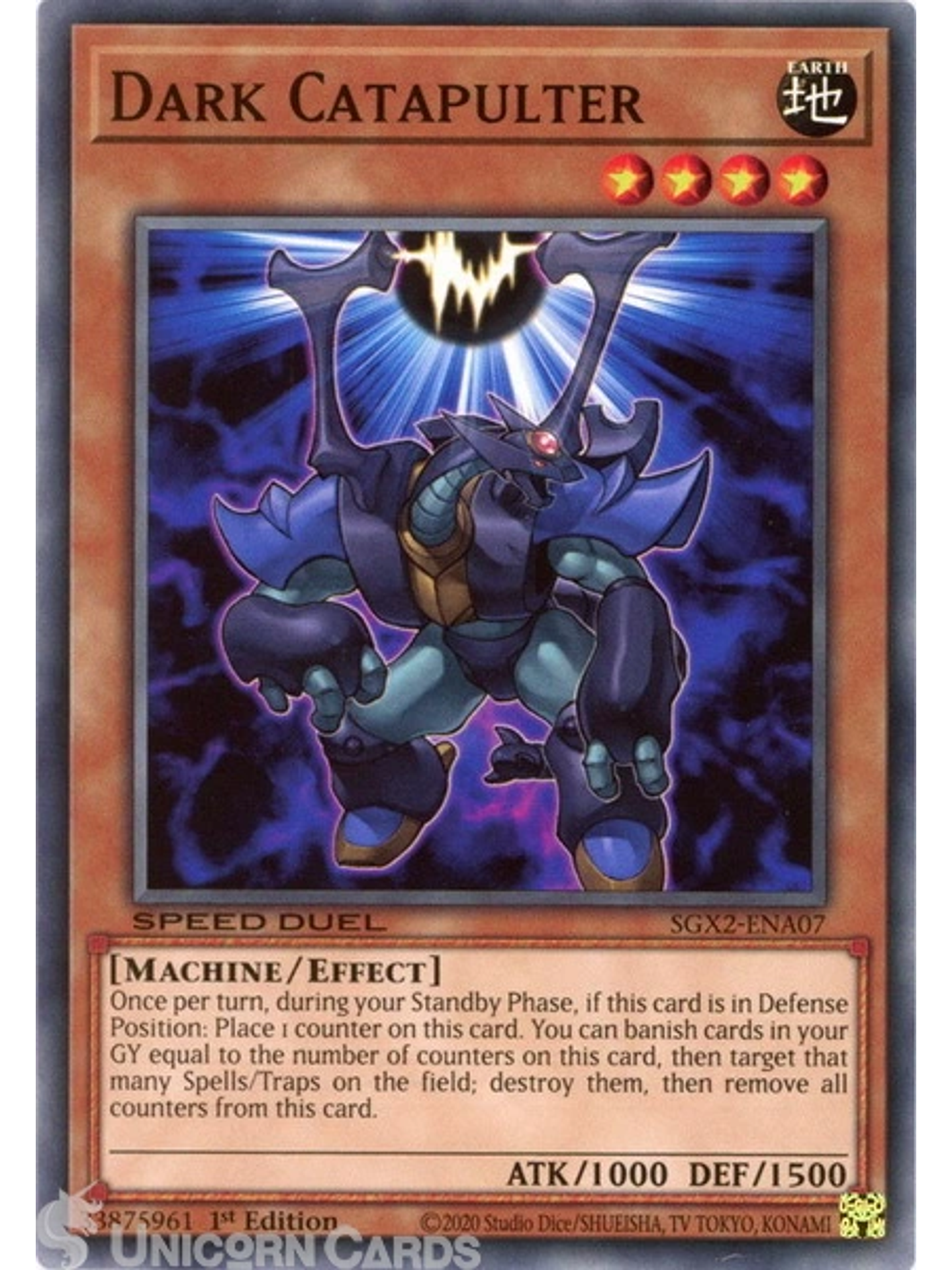 Dark Catapulter - SGX2-ENA07 - Common 1st Edition 1