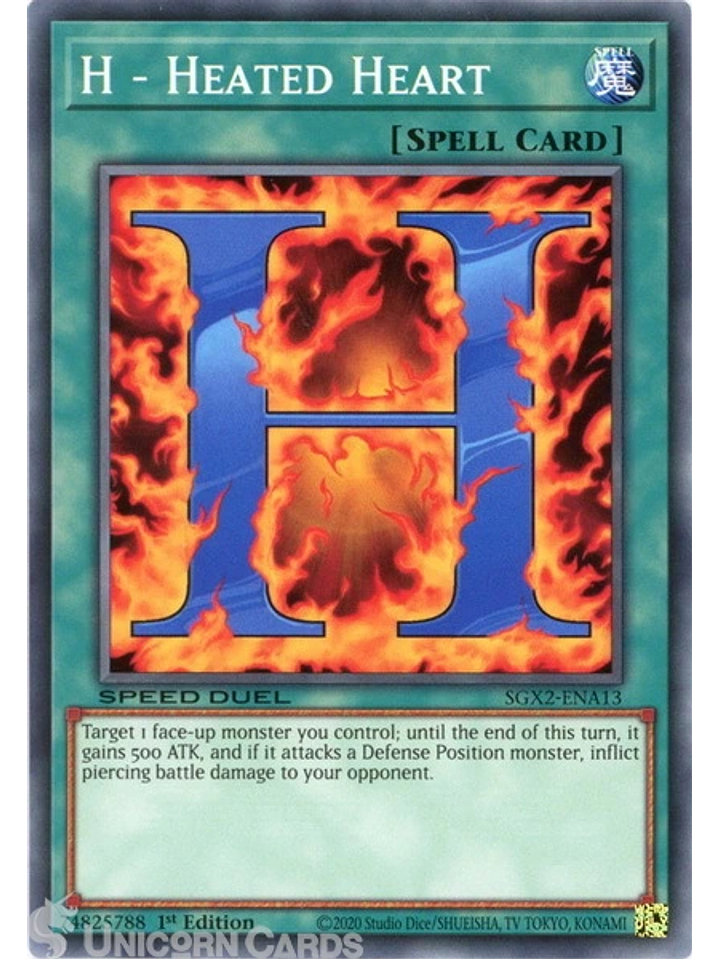 H - Heated Heart - SGX2-ENA13 - Common 1st Edition 1