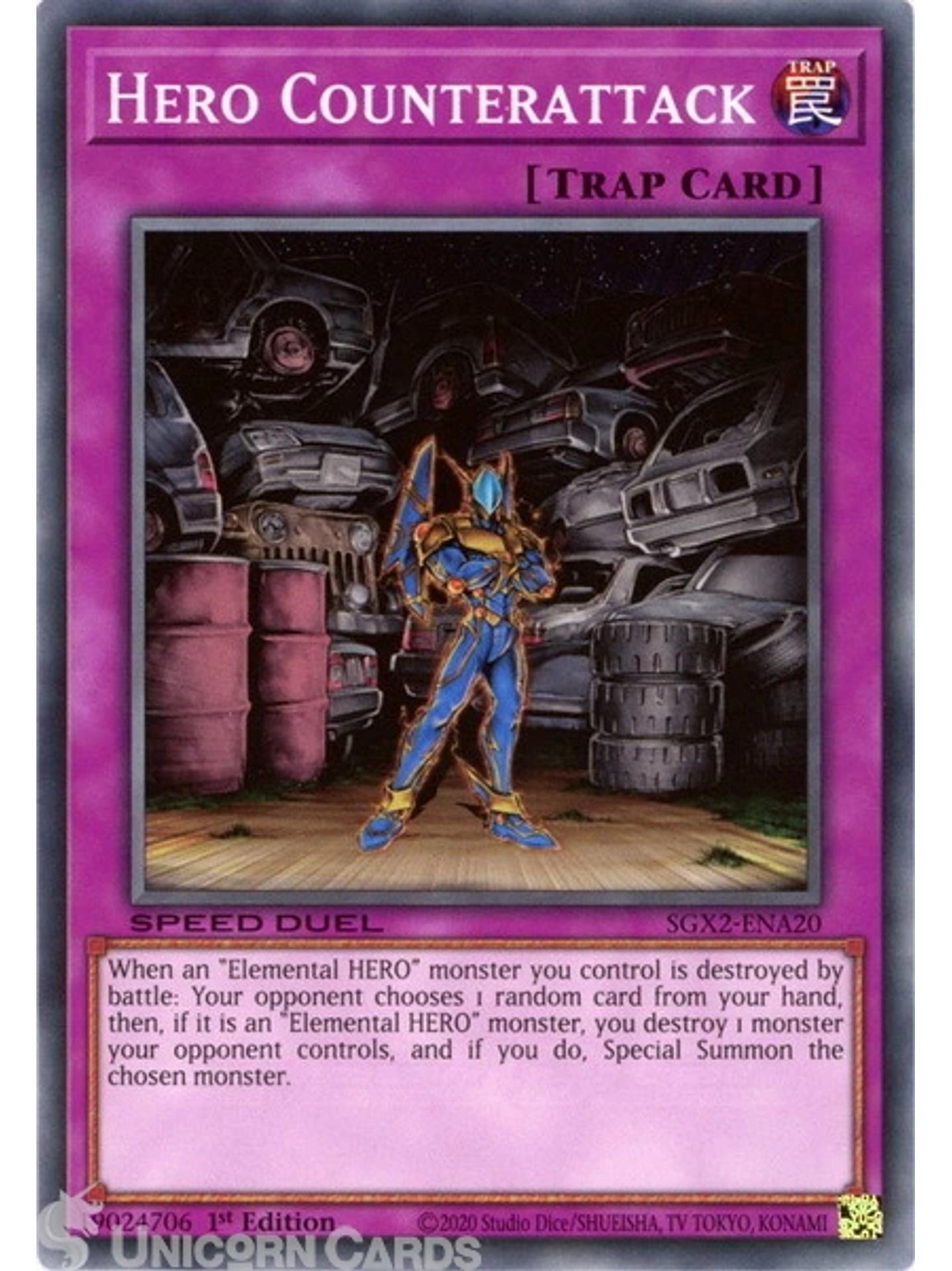 Hero Counterattack - SGX2-ENA20 - Common 1st Edition 1