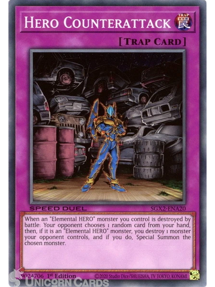 Hero Counterattack - SGX2-ENA20 - Common 1st Edition 1