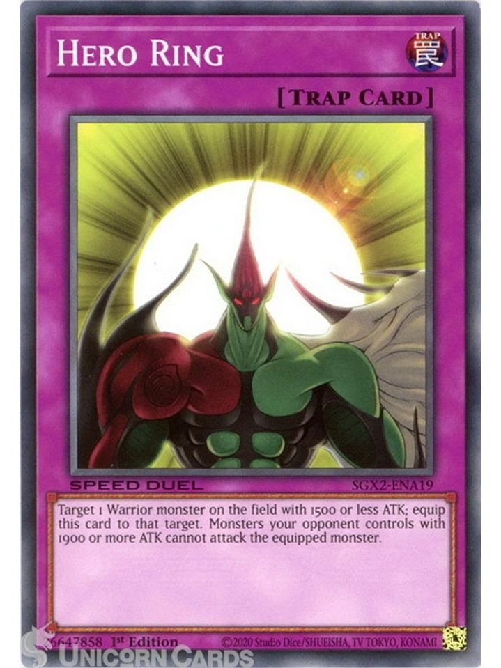 Hero Ring - SGX2-ENA19 - Common 1st Edition 1