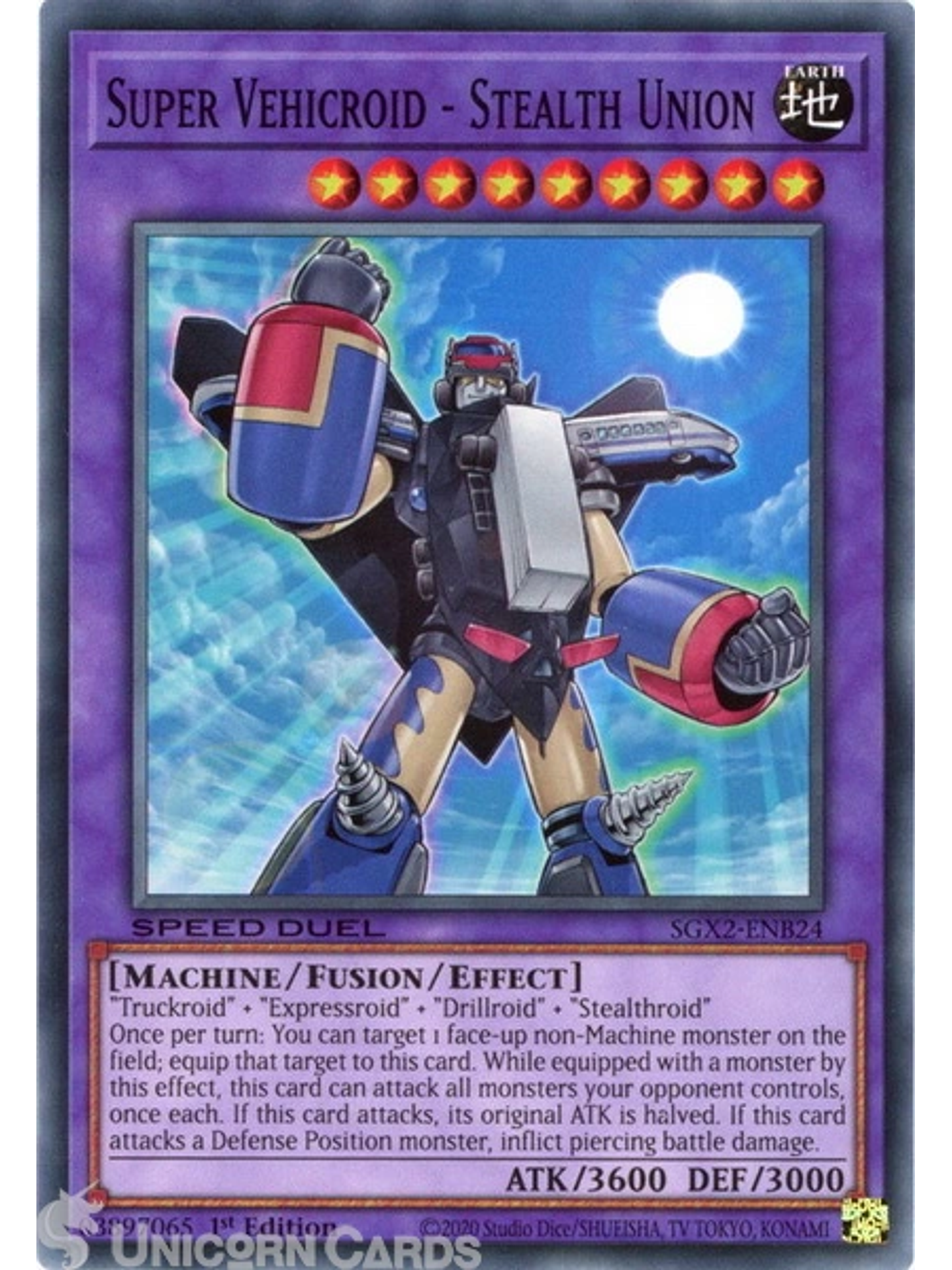 Super Vehicroid - Stealth Union - SGX2-ENB24 - Common 1st Edition 1