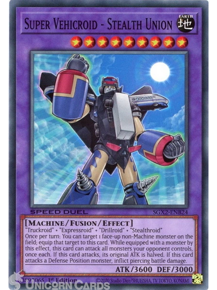 Super Vehicroid - Stealth Union - SGX2-ENB24 - Common 1st Edition 1