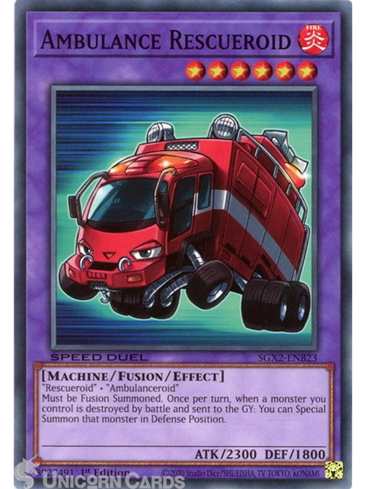 Ambulance Rescueroid - SGX2-ENB23 - Common 1st Edition 1