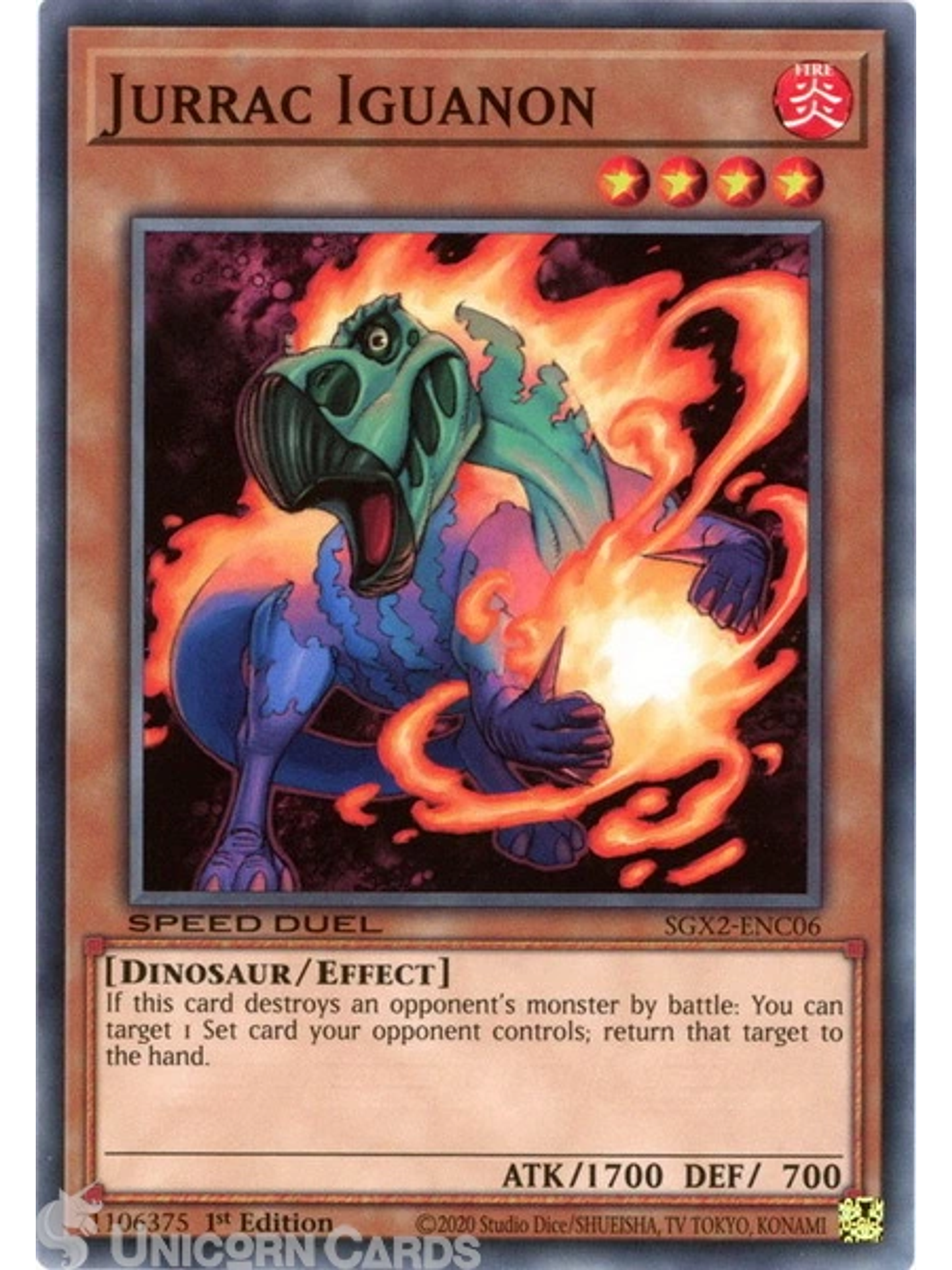 Jurrac Iguanon - SGX2-ENC06 - Common 1st Edition 1