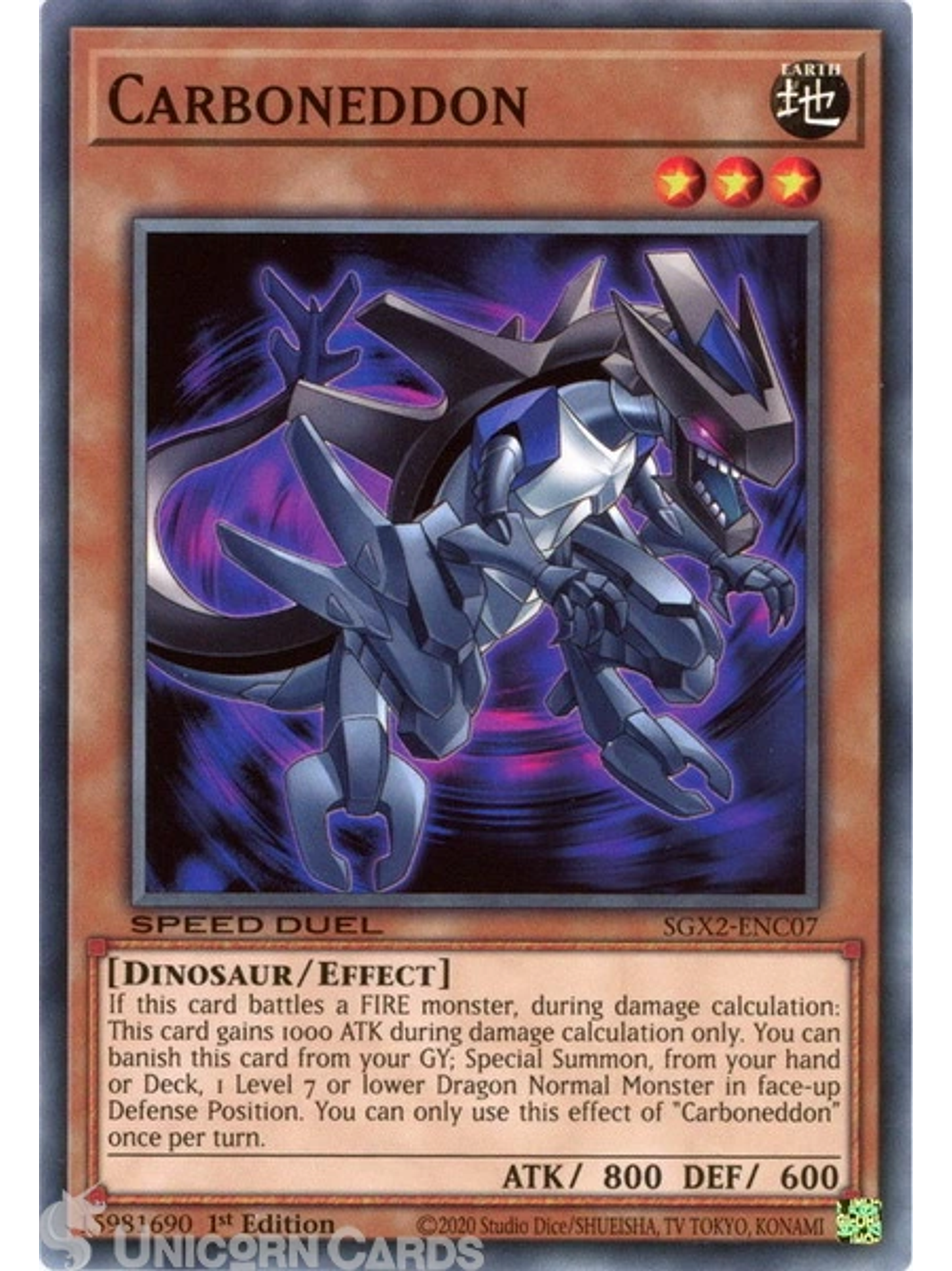 Carboneddon - SGX2-ENC07 - Common 1st Edition 1