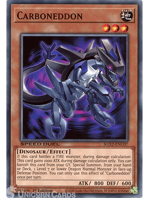 Carboneddon - SGX2-ENC07 - Common 1st Edition