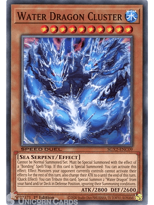 Water Dragon Cluster - SGX2-ENC09 - Common 1st Edition