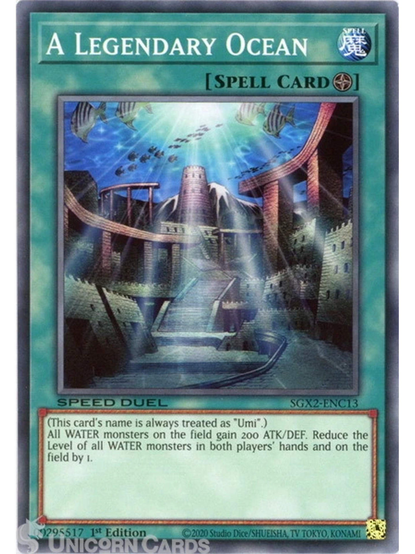 A Legendary Ocean - SGX2-ENC13 - Common 1st Edition 1