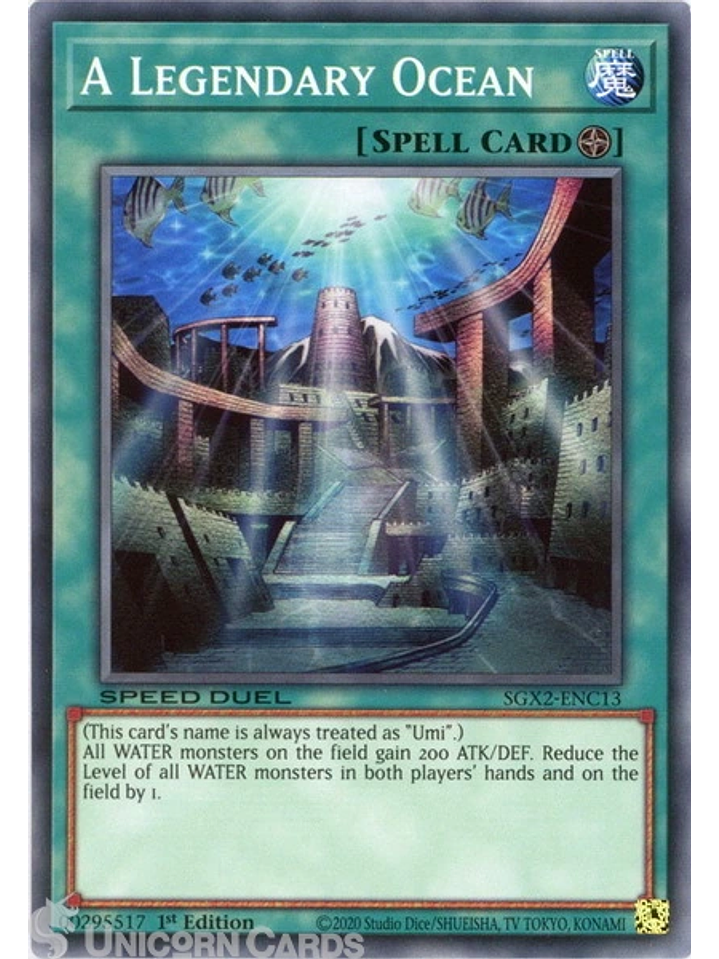 A Legendary Ocean - SGX2-ENC13 - Common 1st Edition 1