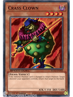 Crass Clown - SGX2-END03 - Common 1st Edition