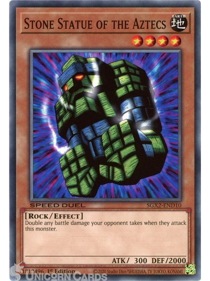 Stone Statue of the Aztecs - SGX2-END10 - Common 1st Edition 1