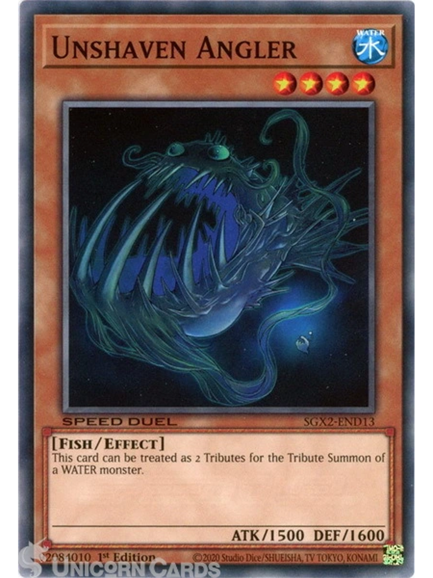 Unshaven Angler - SGX2-END13 - Common 1st Edition 1