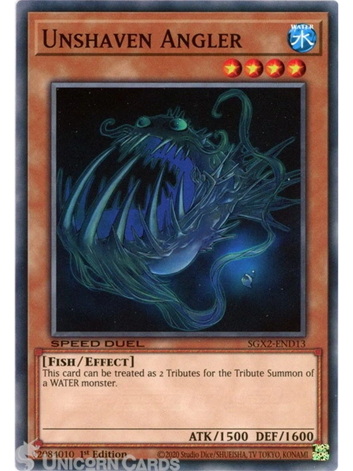 Unshaven Angler - SGX2-END13 - Common 1st Edition 1