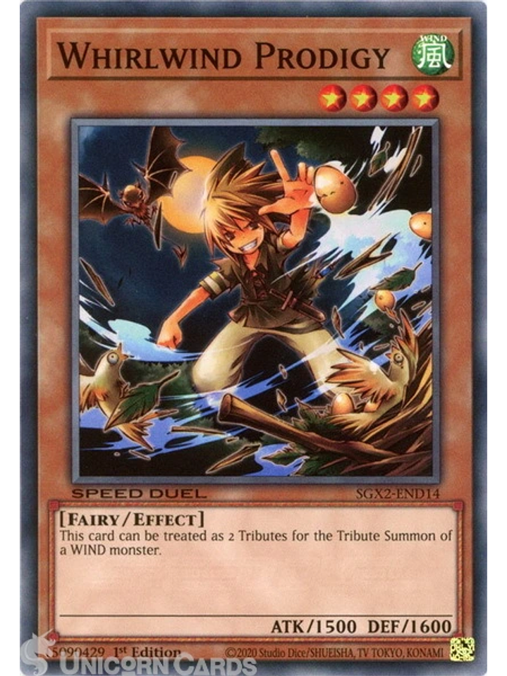 Whirlwind Prodigy - SGX2-END14 - Common 1st Edition 1