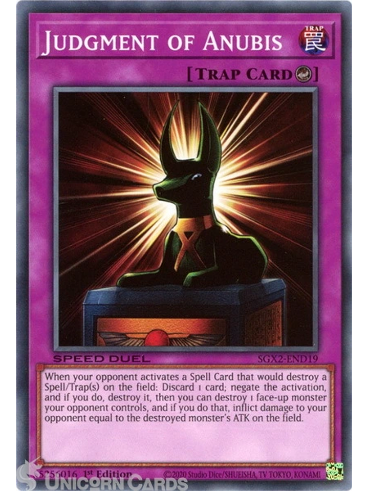 Judgment of Anubis - SGX2-END19 - Common 1st Edition 1