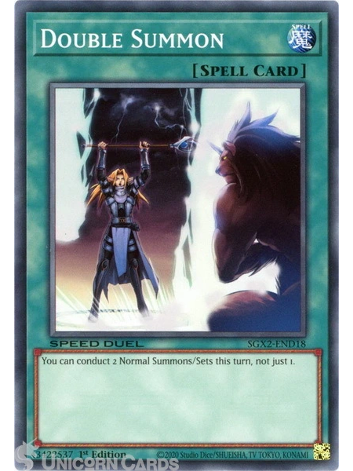 Double Summon - SGX2-END18 - Common 1st Edition 1