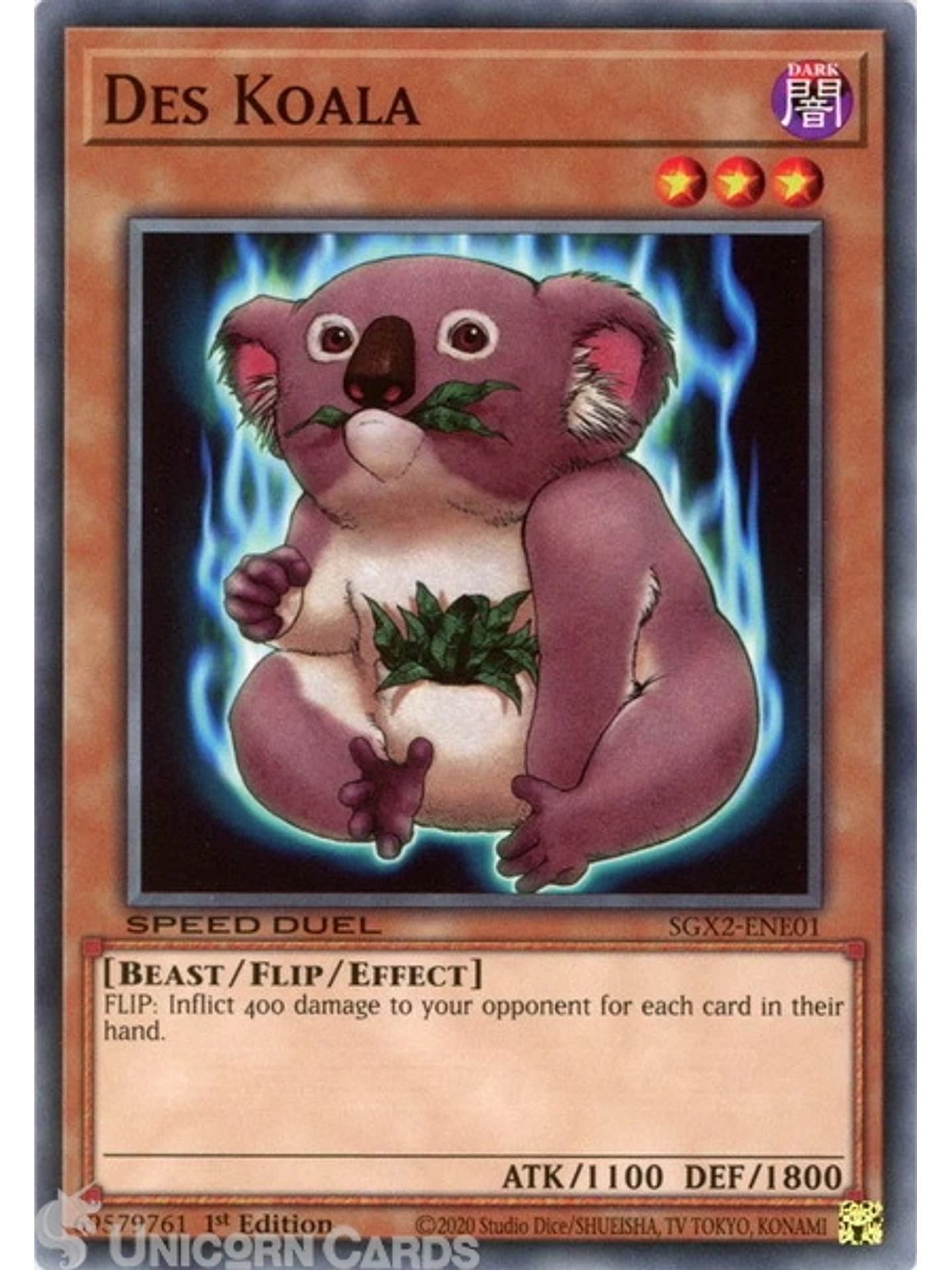 Des Koala - SGX2-ENE01 - Common 1st Edition 1