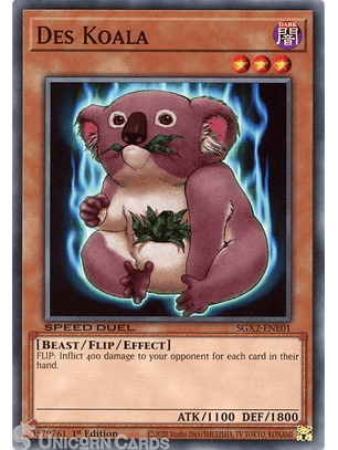 Des Koala - SGX2-ENE01 - Common 1st Edition