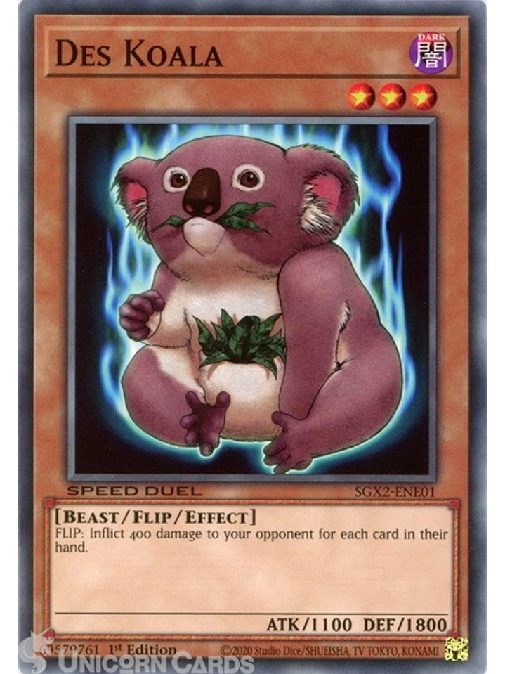 Des Koala - SGX2-ENE01 - Common 1st Edition 1
